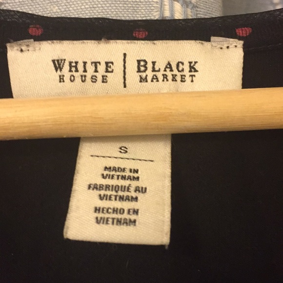 White House Black Market Polka Dot Top - Picture 2 of 3